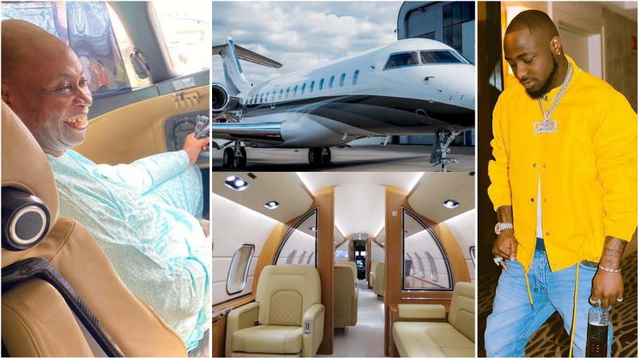 Davido’s billionaire father Adedeji Adeleke buys a new private jet [ video]