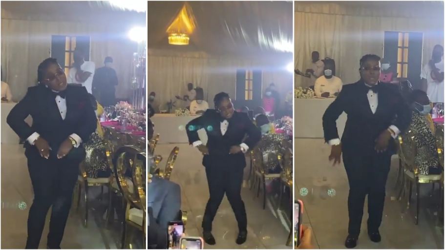 Groomslady steal show at wedding reception with powerful dance moves ...