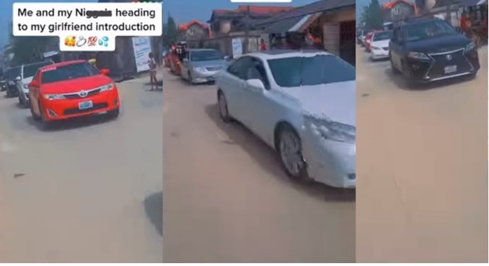 Man shows off over 20 car convoy he pulled to his girlfriend’s house with for introduction [Video]