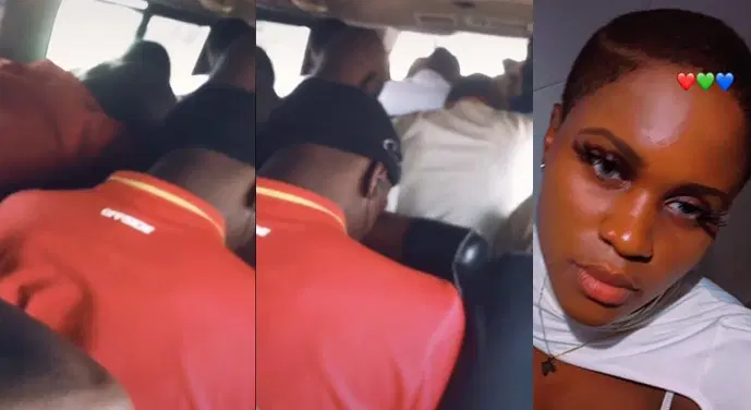 Lady expresses fear as everyone falls asleep in bus she boarded