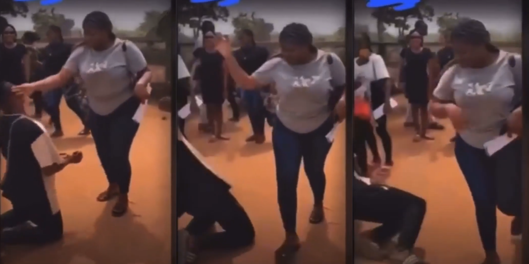 Lady slaps man during proposal