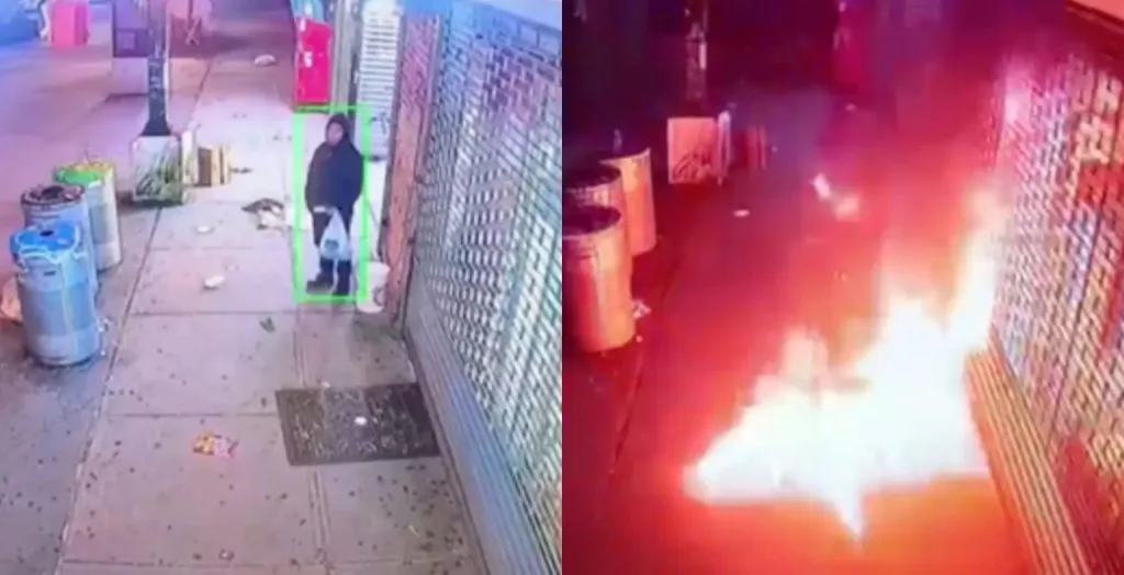 Man sets Queens restaurant on fire