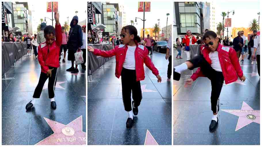 Kids stage dance show abito luminoso per bambini Michael Jackson