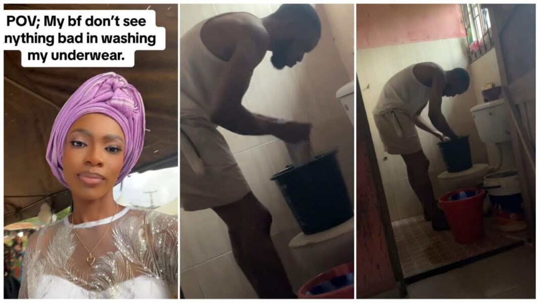 Lady shares video of her boyfriend
