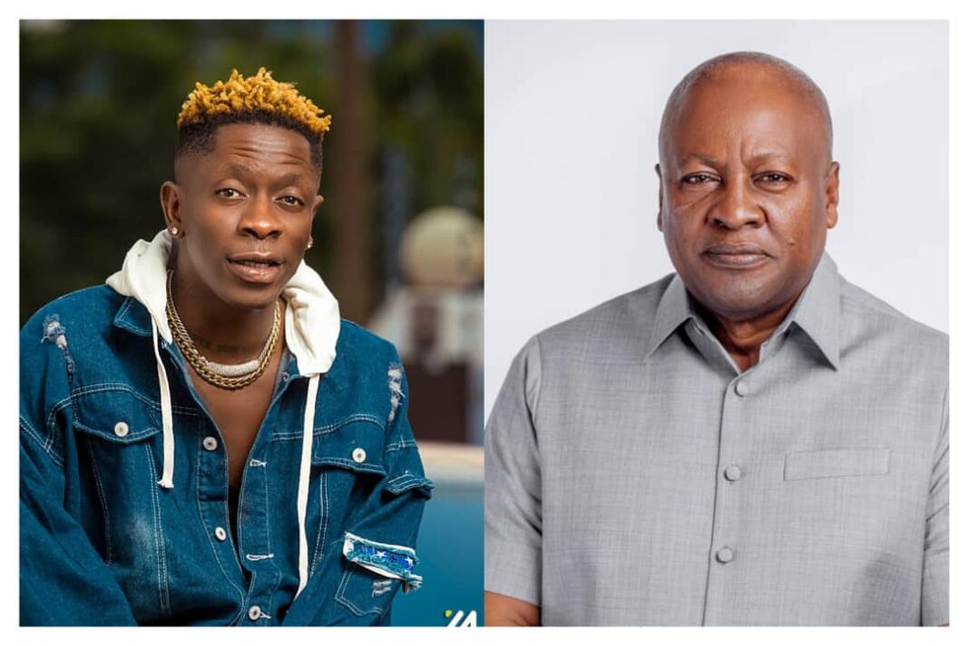 John Mahama and Shatta Wale