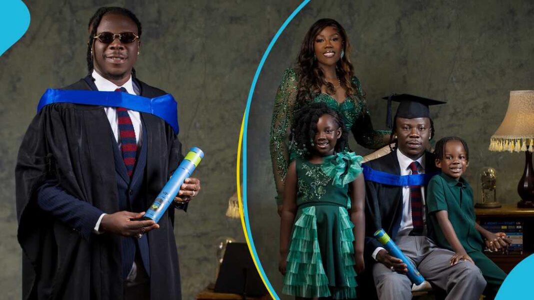 Stonebwoy and family shines at GIMPA graduation