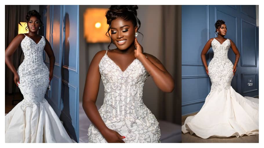 Fella Makafui wedding gown