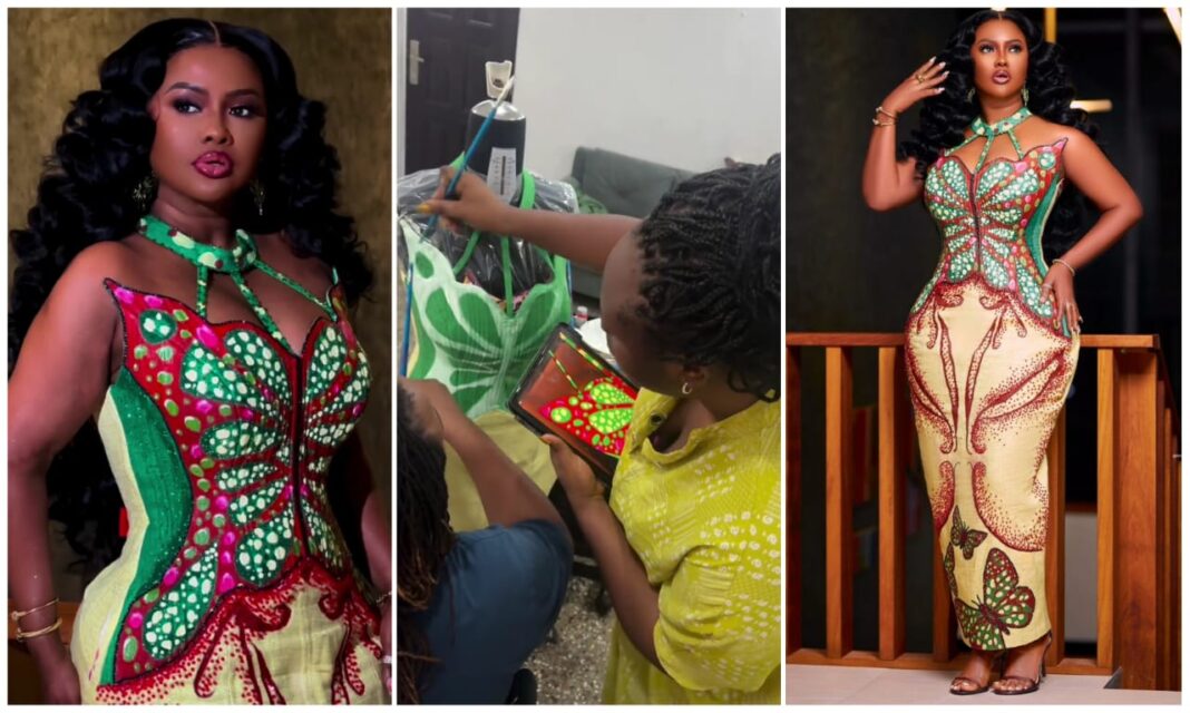 Modabertha shows how Nana Ama McBrown's dress