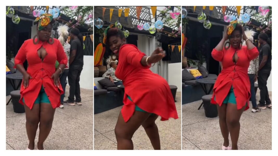 Actress Lydia Forson dance