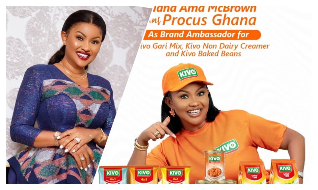 Nana Ama McBrown Kivo ambassador