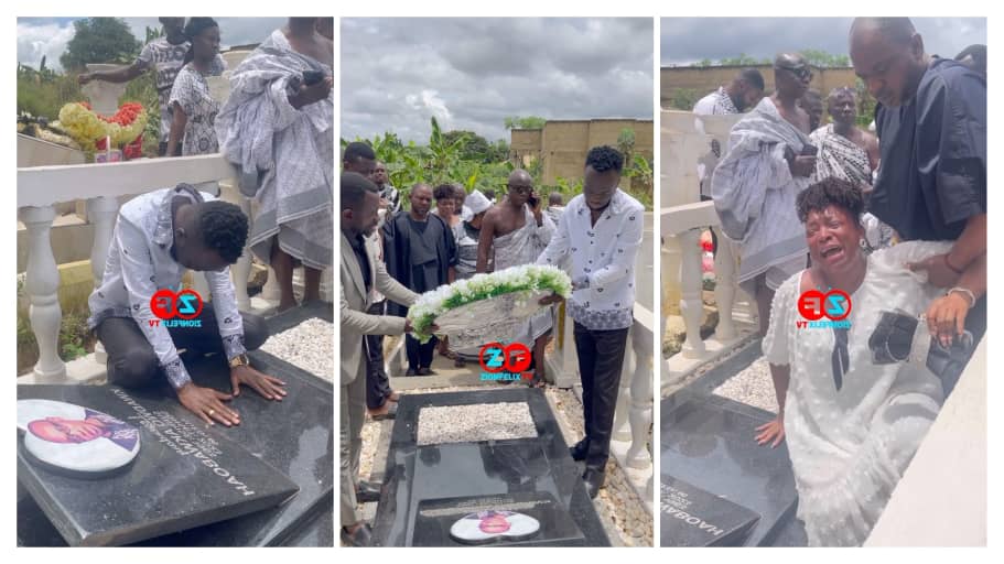 Akwaboah and Sister visit to father burial site