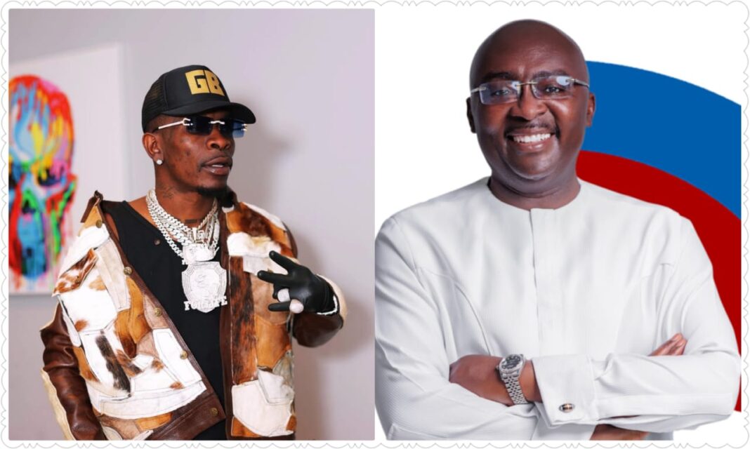 Shatta Wale gets Bawumia to speak Pidgin