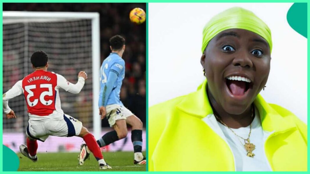 Teni celebrates $50K win after Arsenal beats Manchester City